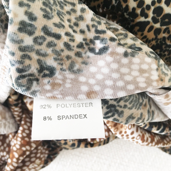 Ice • Leopard Print Strapless Dress | S - Picture 6 of 7